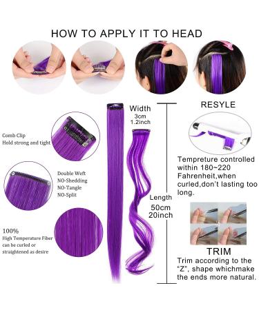 Colorful Lskjmo Red Wig Clips - Party Highlight Hair Extensions for Women & Girls | Synthetic Multicolor Hairpieces - Buy Online on GoSupps.com