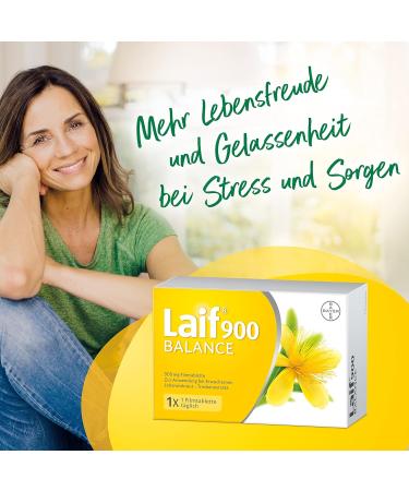 LAIF 900 Balance - St. John's Wort Extract for Mood & Energy Support - 60 Film-Coated Tablets - International Shipping Available - Buy Online on GoSupps.com