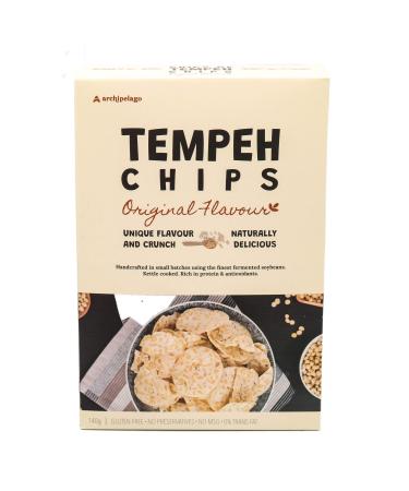 Archipelago Tempeh Chips Original - 140 GR | HEALTHIER CHIPS | NO-MSG