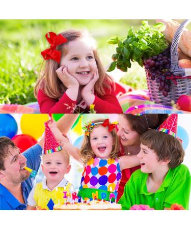 Yolev 6PCS Hair Bows for Girls - Hair Accessories for Teens, Toddlers & Kids - Red Hair Clips (6, 4, 3 Sizes) - Buy Online on GoSupps.com