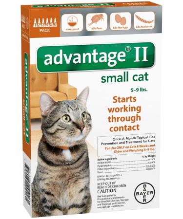 Bayer Animal Health Advantage II Small Cat 6-Pack