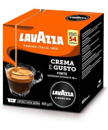 Lavazza A Modo Mio Crema e Gusto Forte 54 Coffee Capsules (2) - Buy Online on GoSupps.com