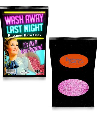 Wash Away Last Night Bath Soak - Pink Luxury Bath Salts for Women | Mediterranean Sea Salts | Funny Girlfriend & Best Friends Gifts | Ladies Night & Bachelorette Party Favors - Buy Online on GoSupps.com