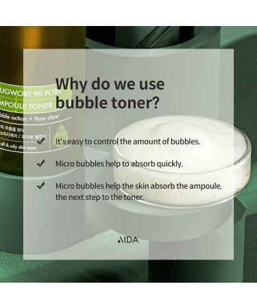 AIDA Mugwort 90 Pore Ampoule Toner - Hydrating & Soothing Facial Toner for All Skin Types | Buy Internationally at Best Price - Buy Online on GoSupps.com