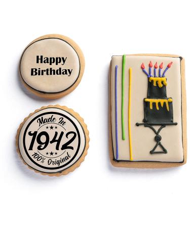 80th Birthday Cookies Gift Basket - Gourmet Cookie Box for Turning 80 - Kosher B-Day Care Package for Women & Men - Buy Online on GoSupps.com