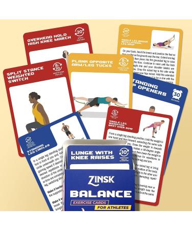 Balance Exercise Cards for Athletes - Core and Standing Balance Workout Deck for Full-body Fitness Exercises at Gym & Home - Buy Online on GoSupps.com
