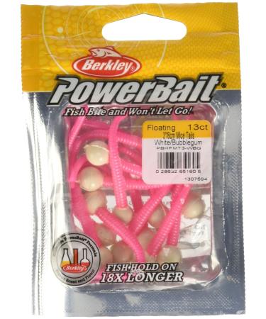 Berkley PowerBait Floating Mice Tails , White/Bubblegum, 3" (13 Count)