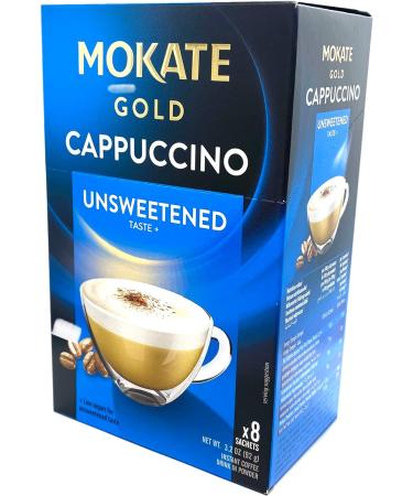 Mokate Gold Cappuccino Unsweetened Flavour Powder 6 Pack x 8 sachets - Buy Online on GoSupps.com