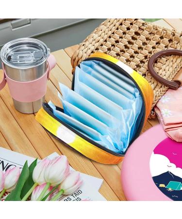 Multi-Colored Storage Bags for Women's Bandages Menstrual Pads & Tampons - Portable Beach & Office Holder - Buy Online on GoSupps.com