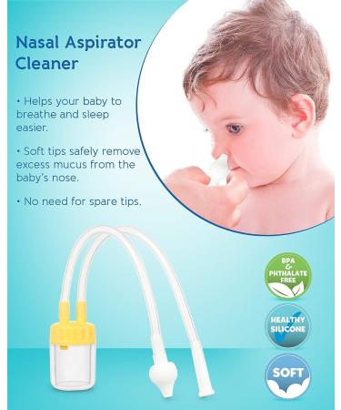 Baby Nasal Aspirator - Hospital Grade Booger Remover for Mucus & Sinus Congestion | Easy to Use, BPA Free - Buy Online on GoSupps.com