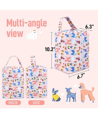 Pedobi Reusable Cloth Diaper Wet Dry Bags - Large Waterproof Pod Bag for Diapers, Travel & Pool - 2 Pack Hanging Bags with Stroller Buttons (Alpaca Print) - Buy Online on GoSupps.com