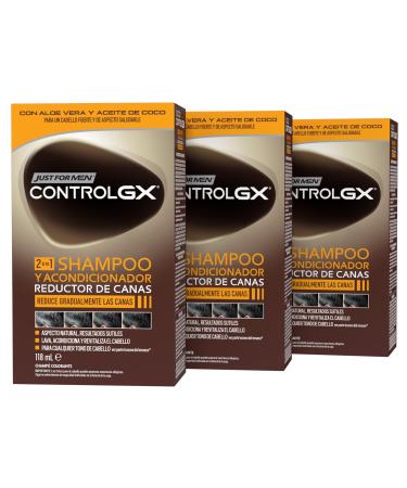 Just For Men Control Gx Shampoing Marron 3 x 118 ml
