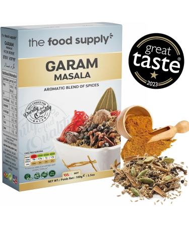 2022-23 Great Taste Award Winner! TFS Garam Masala (2x100g) - All Natural Salt-Free, Vegan, Gluten Friendly Artisan Spice Mixes - Non-GMO - Buy Online on GoSupps.com