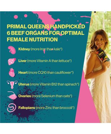 Female-Optimized Beef Organ Superfood Supplement - 100% Grass Fed & Pasture Raised for Hormone Balance & Energy Boost - Buy Online on GoSupps.com