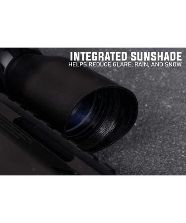 Monstrum 3-9x32 Rifle Scope with Rangefinder Reticle and High Profile Rings - Black - Buy Online on GoSupps.com