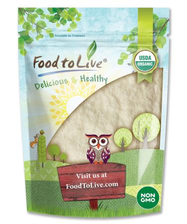 Food to Live Organic Apple Powder, 1.5 Pounds - Non-GMO, Unsulfured, Raw, Vegan, Bulk, Great for Juices, Smoothies, Yogurts, and Instant Breakfast Drinks, Contains Maltodextrin, No Sulphites