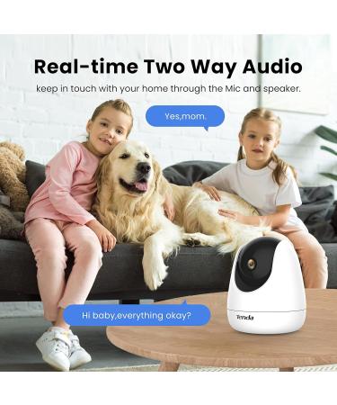 1080P Pet Camera with Night Vision, 2-Way Audio, Motion Detection | WiFi Indoor Security Camera with Smart Tracking & Alexa Compatibility - Buy Online on GoSupps.com