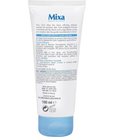 Mixa Anti Dryness Hand Cream Tube 100 ml Hand Cream 100 ml - Buy Online on GoSupps.com