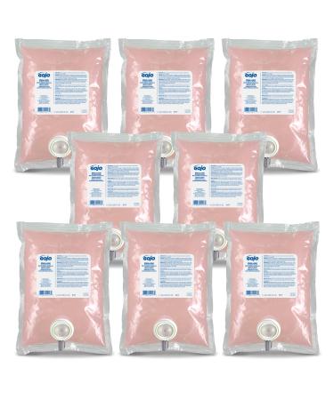 GOJO Deluxe Lotion Hand Soap with Moisturizers Light Floral Scent 1000 mL Lotion Soap Refill for GOJO NXT Push-Style Dispenser (Pack of 8) - 2117-08