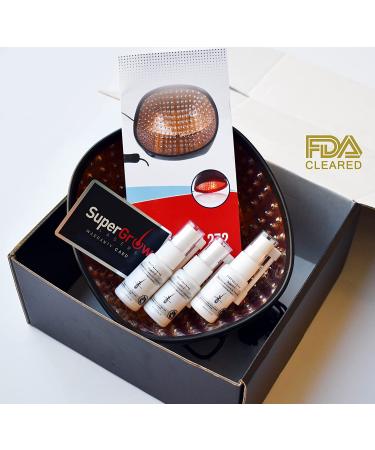 Supergrow Laser Hair Growth Cap 272 - Red Light Regrowth Therapy for Hair Loss Thinning - Buy Online on GoSupps.com