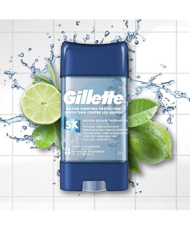 Gillette Antiperspirant and Deodorant for Men Clear Gel Smooth Defense 108g Clear Gel Smooth Defense 108 ml (Pack of 1) - Buy Online on GoSupps.com