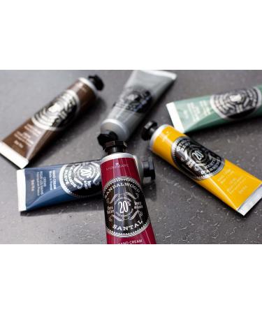 La Chatelaine Hand Cream Trio Tin Gift Set | Unisex | Father's Day | Made in France with 20% Organic Shea Butter | Moroccan Mint, Vetiver Cedar, Bourbon Vanilla | Gray Mosaic Decorative Tin - Buy Online on GoSupps.com