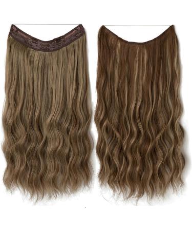 Clip in Hair Extensions Natural Real Light Brown Hair Extensions Long Wavy Hairpieces Seamless Human Hair for Women Daily Wear Party Cosplay 20inch - Buy Online on GoSupps.com