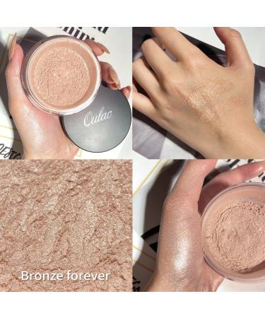 Oulac Diamond Shine Highlighter Powder - Multi-Usage Bronze Forever (02) Light Warm Gold | 11g - Best International Shipping - Buy Online on GoSupps.com