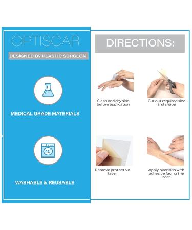 Scar Removal Silicone Tape for Surgical Scars, Keloids & C-section - 60in Roll, Medical Grade, Latex-Free - Buy Online on GoSupps.com
