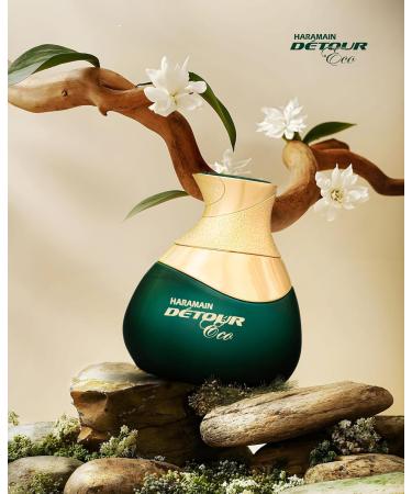 Al Haramain Detour Eco for Unisex - Arabian Perfume for Women and Men - Long Lasting Arabic Perfume - Woody Spicy Fragrance - Eau de Parfum - 3.33 oz - Buy Online on GoSupps.com