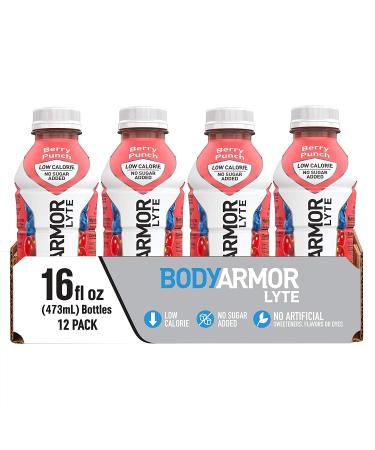 BODYARMOR LYTE Berry Punch Sports Drink - Low-Calorie Electrolytes & Vitamins (12-Pack, 16 Fl Oz) - Buy Online on GoSupps.com