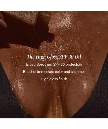 + Lux Unfiltered N 30 Shimmer Body Oil with SPF 30 - Hydrating & Nourishing High Gloss Tanning Oil Instant Bronze Shimmer Sunscreen - Oxybenzone Free - Broad Spectrum Sunscreen SPF 30 - Buy Online on GoSupps.com