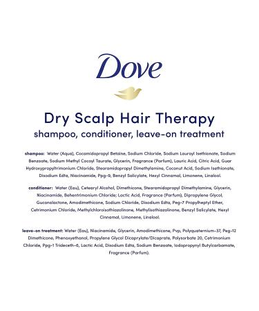 Dove Hair Therapy Regimen for Dry Scalp - Shampoo, Conditioner, Leave-On Scalp Treatment - Vitamin B3 - 3 Count - Buy Online on GoSupps.com