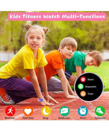 Digehot Children's Smartwatch - IP68 Waterproof Fitness Tracker with 19 Sports Modes Heart Rate Monitor & Pedometer | Perfect Gifts for Kids & Teens (Purple) - Buy Online on GoSupps.com