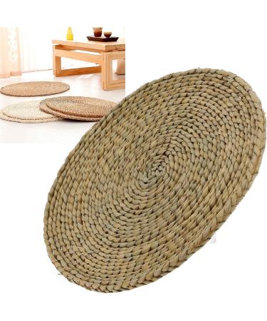  AKLOSIPY Round Straw Tatami Cushion for Zen Yoga Tea Ceremonies and Home Decor - Comfortable Floor Mat for Indoor and Outdoor Use - Buy Online on GoSupps.com