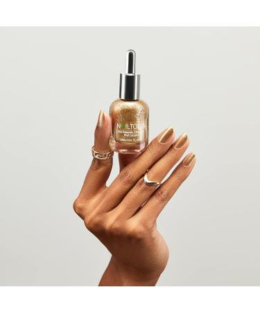Nailtopia Bio-Sourced Chip Free Nail Lacquer - Strengthening Biotin and Superfood-Infused Polish - Chip Resistant Formula - Quick-Dry Long Lasting Wear - Liquid Gold 0.41oz (Pack of 1) - Buy Online on GoSupps.com