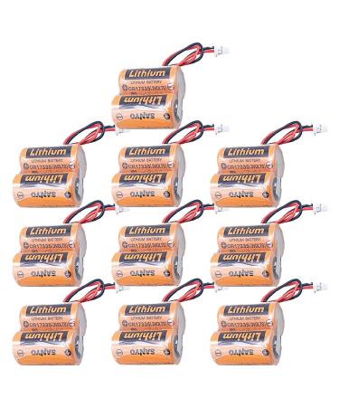 10 Pack 6V MR-BAT6V1 2CR17335A WK17 Battery for M80 Driver/MR-J4 servo System 1800mAh