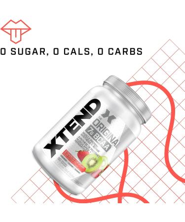 XTEND Original BCAA Powder Strawberry Kiwi Splash | Sugar Free Post Workout Electrolyte Muscle Recovery Drink with Amino Acids | 7g BCAAs for Men & Women | 90 Servings - Buy Online on GoSupps.com