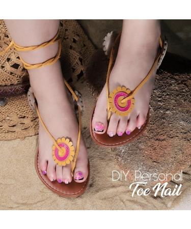 Teenitor White Press-On Toenails for Women - 120pcs Acrylic Toenail Kit with Glue | Square Fake Toenail Tips for Missing Toenails - Buy Online on GoSupps.com