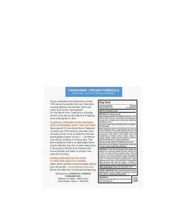 Neutrogena On-The-Spot Acne Spot Treatment 2.5% Benzoyl Peroxide Gel - 0.75 oz - Buy Online on GoSupps.com