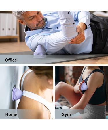 Proiron Trigger Point Massage Ball | Fascia Fitness Device with Suction Cup for Muscle Pain Relief - Purple - Buy Online on GoSupps.com