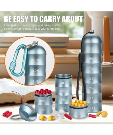 Waterproof Portable Keychain Pill Box | Moisture & Light Resistant Travel Organizer for Camping & Daily Use - Buy Online on GoSupps.com