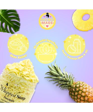 Buy Whipped Soap Body Wash - Pineapple | Luxurious Foaming Cleanser for Smooth Skin - International Shipping Available - Buy Online on GoSupps.com