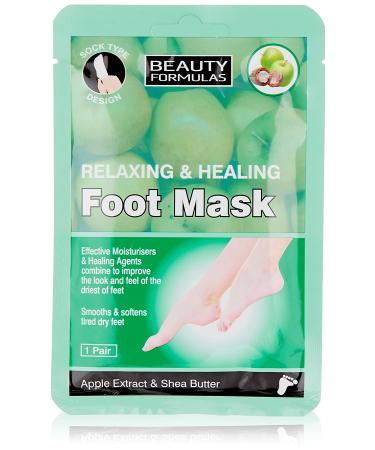 Beauty Formulas Relaxing And Healing Foot Mask 1-Pair