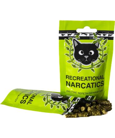 Recreational Narcatics All Natural Pelletized Catnip +Toy Fine Nepeta Cataria Stimulates Excites and Boosts Curiosity Benefits Play and Reduces Anxiety in Cats