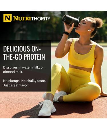 Nutrithority - Isothority Isolated Whey Protein Powder with Ultra-Absorbable Protein and BCAAs to Build Muscle and Accelerate Recovery Keto Friendly Low Carbs Gluten Free (Caramel Coconut Cookie) - Buy Online on GoSupps.com