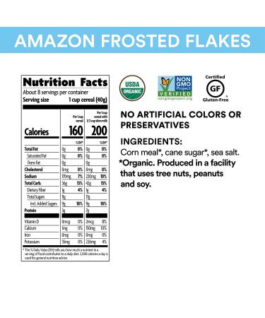 Nature's Path EnviroKidz Organic Frosted Amazon Flakes Cereal - 11.5 oz (325 g) - Buy Online on GoSupps.com