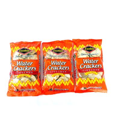 Excelsior Water Crackers FAT FREE Cinnamon 143g/5.04oz x 3 packs Jamaica's Favourite - Buy Online on GoSupps.com