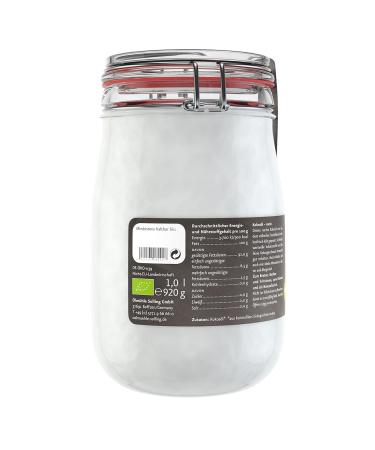  lm hle Solling Organic Virgin Coconut Oil 1L - Premium Quality in Swing-Top Jar | International Shipping Available - Buy Online on GoSupps.com