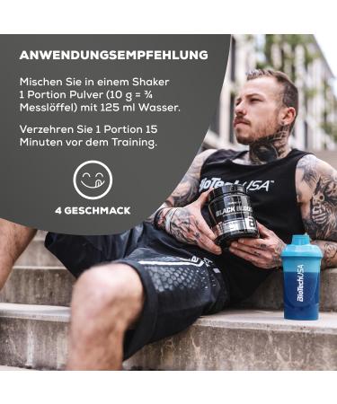 BioTechUSA Black Blood NOX+ | Sugar-Free Pre-Workout Formula with Caffeine Creatine & Tyrosine | 340g Tropical Fruits | International Shipping Available - Buy Online on GoSupps.com